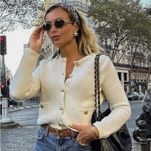 Cream cardigan